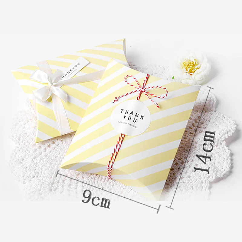 10 шт. Подарочная коробка драже Бонбоньерки Подушка упаковывать шоколада Коробки