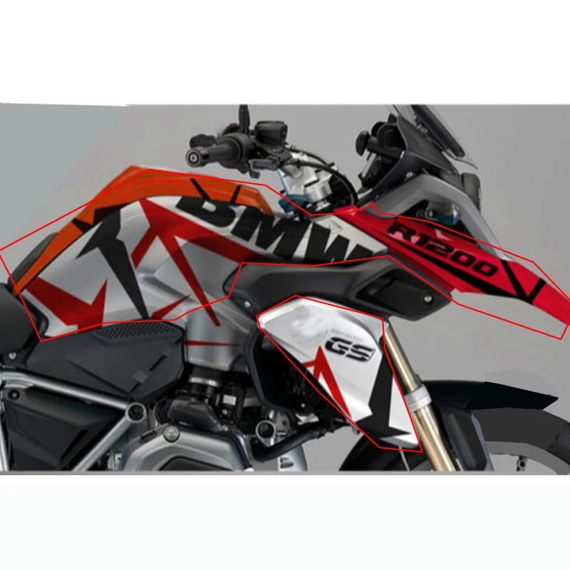 Наклейка на бак для BMW Motorrad R1200GS LC 2013 2014 2015 2016 комплект|Накладки и декоративные