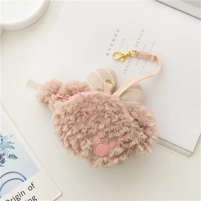 Даффи и его друзья милые пушистые кошелёк из искусственного меха ШеллиМэй для монет и карточек, нулевой кошелёк, прекрасные подарки для детей девочек.