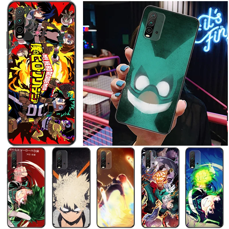 

My Hero Academia Dabi Shigaraki Todoroki Shouto Tomura Boku Bakugou Katsuki Phone Case For Xiaomi Redmi 9 9T 9A 9C Pro Carcasa