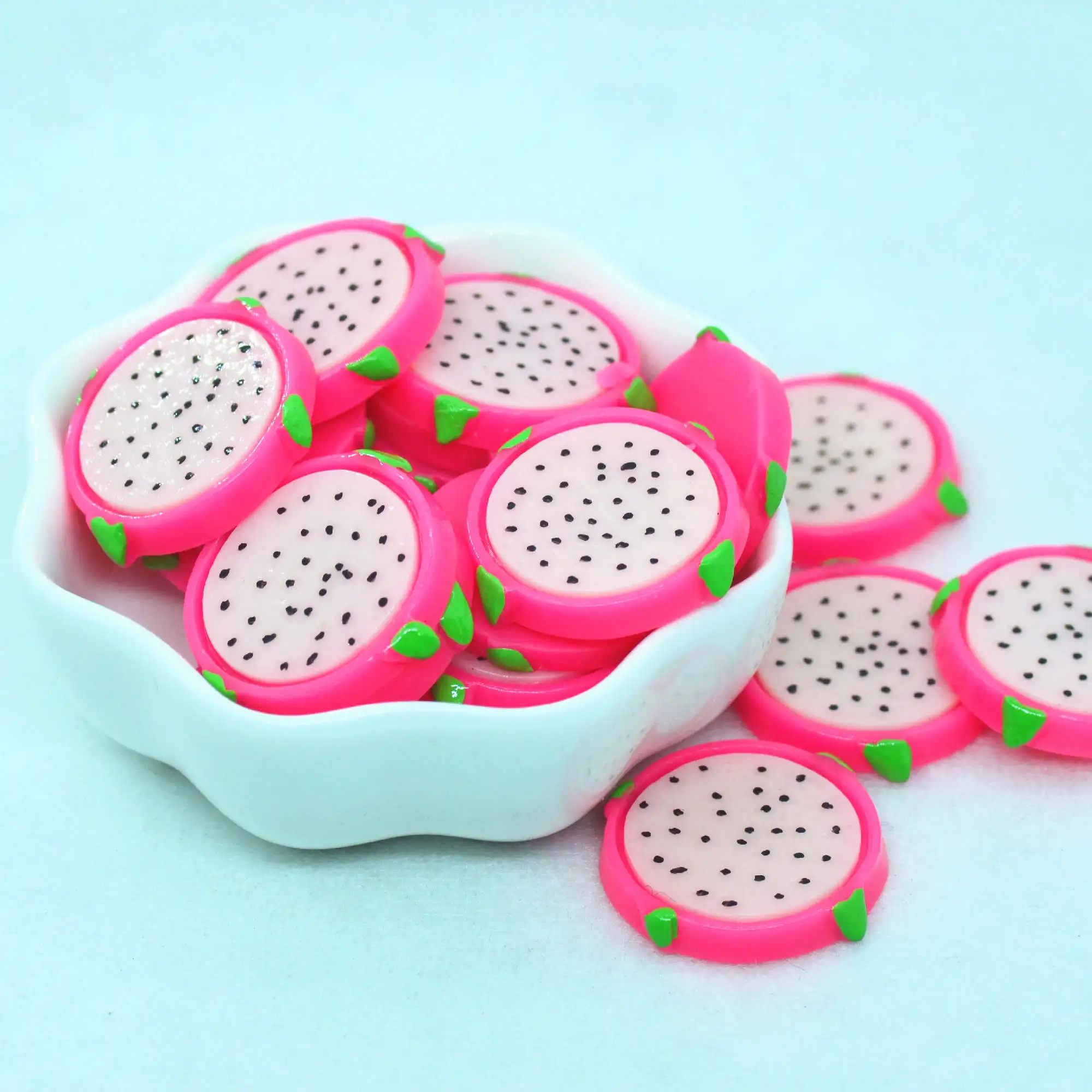 Кабошоны из смолы с плоской задней стороной дракон фрукты кукольный домик