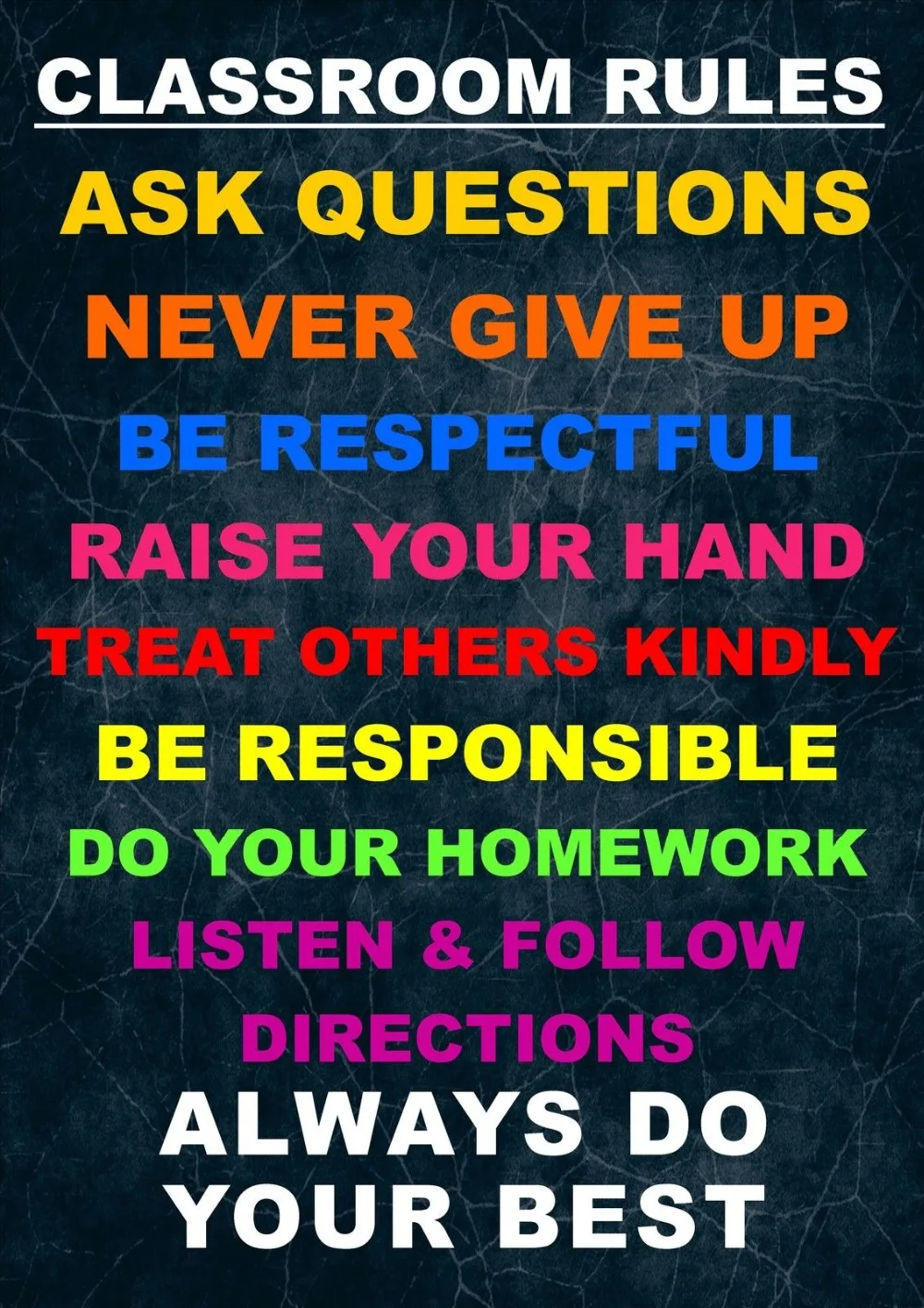 

Учебная комната вдохновляющая/мотивирующая Цитата Шелковый постер 24x36 дюймов