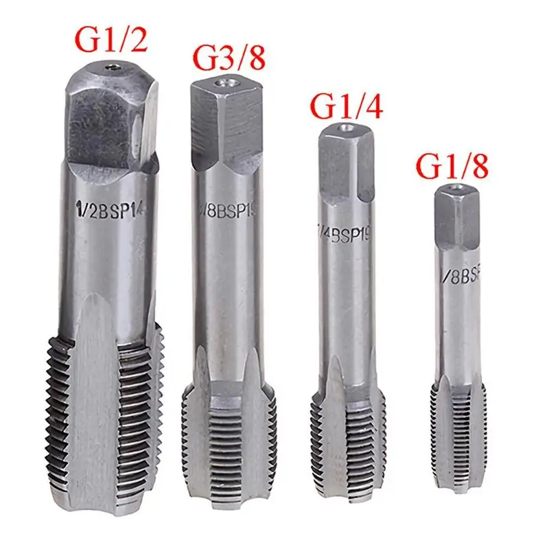 

1Pcs G1 / 8 1/4 3/8 1/2 Hss Taper Pipe Spigot BSP Threaded Metal Cutting Tools Taper Tap Pipe For Maintenance Repair Work Tools