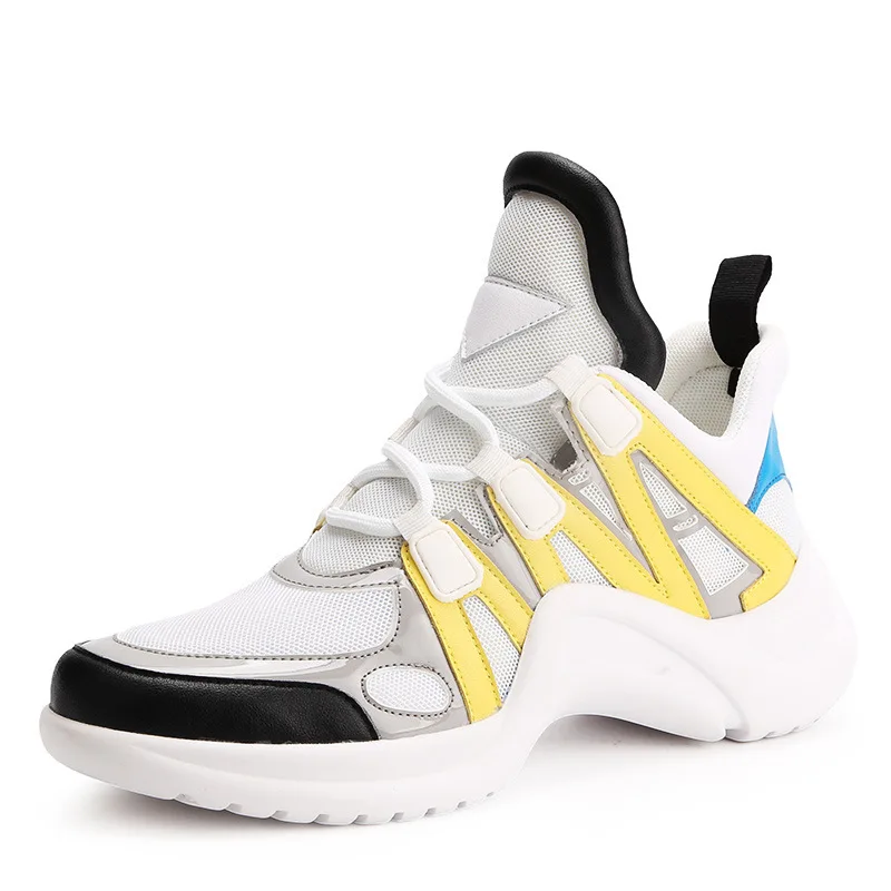 Женские Дизайнерские кроссовки на платформе беговые шнуровке Спортивная