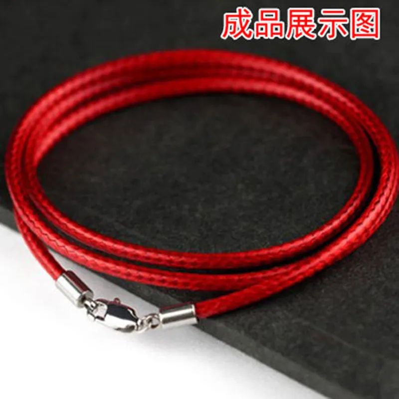 Красный вощеный шнур вощеная нить веревка для ожерелья бусины изготовления