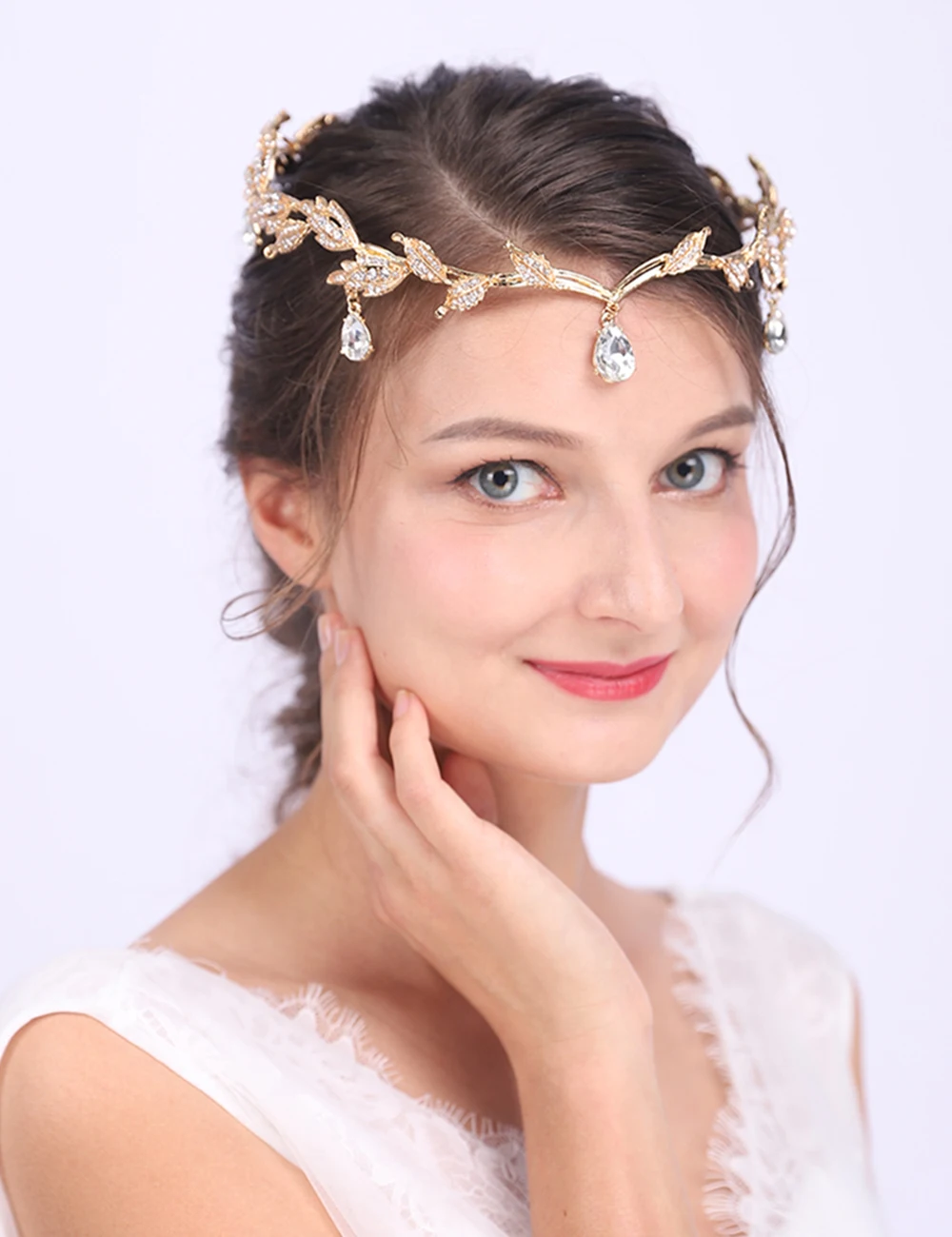 Шикарная богемная свадебная корона блестящие стразы головной убор свадебные