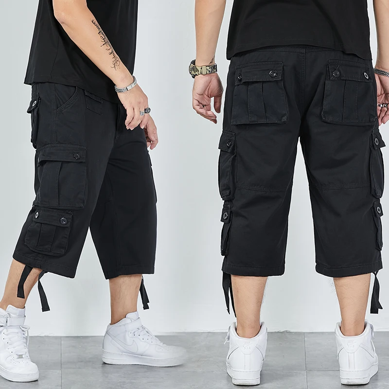 8XL размера плюс Новый 2021 Лето Высокое качество мужские мешковатые брюки карго шорты для мужчин, повседневные укороченные штаны модные свобо... от AliExpress RU&CIS NEW