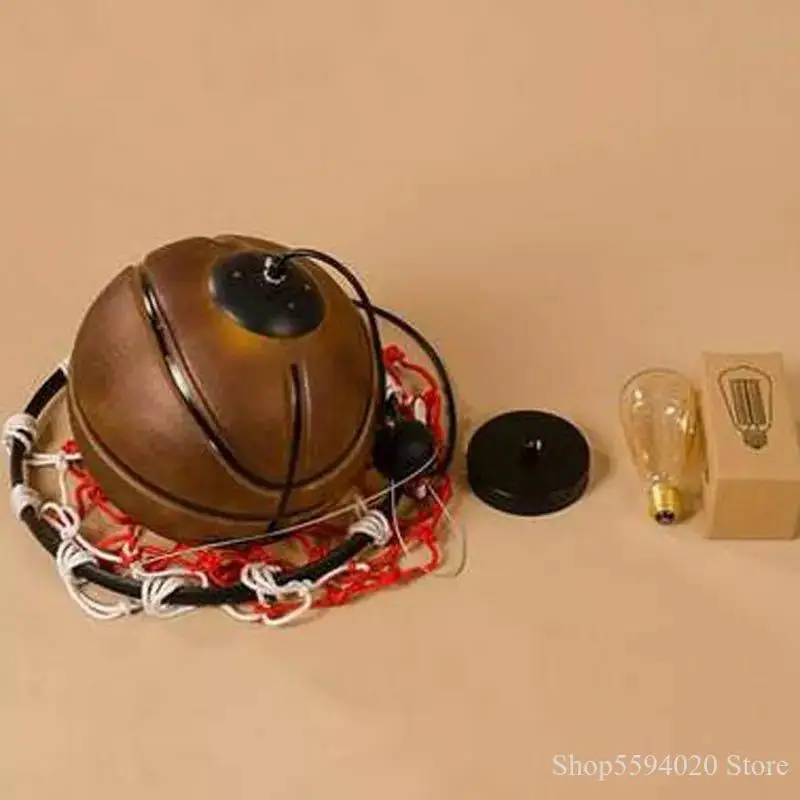 Американский Ретро баскетбольный кулон LampCreative современная спортивная детская