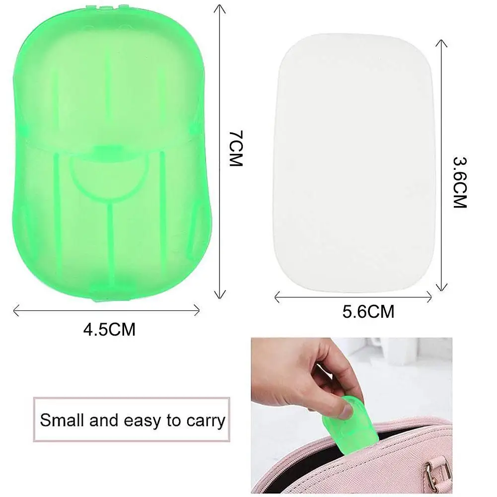 

About 20pcs/Set Boxes Disinfecting Simple Hand Washing Sheets Foaming Slice Scented Tablets And Paper Disposable Case Bath Y2M3