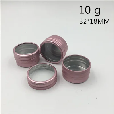 10 g Window cover 50 шт. розовый, алюминиевый пустой баночка маленькая свеча Comfrey упаковка банка образец Подарочная бутылка крем блеск для губ косметический контейнер - Цвет: 10 g Window cover