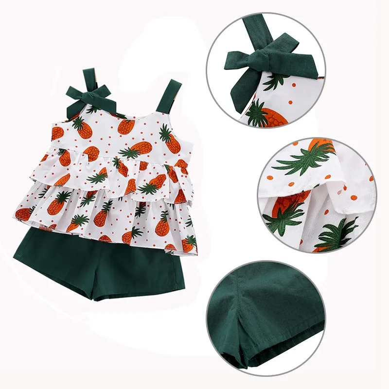 Детская летняя одежда для новорожденных девочек 2020 года повседневные топы жилет