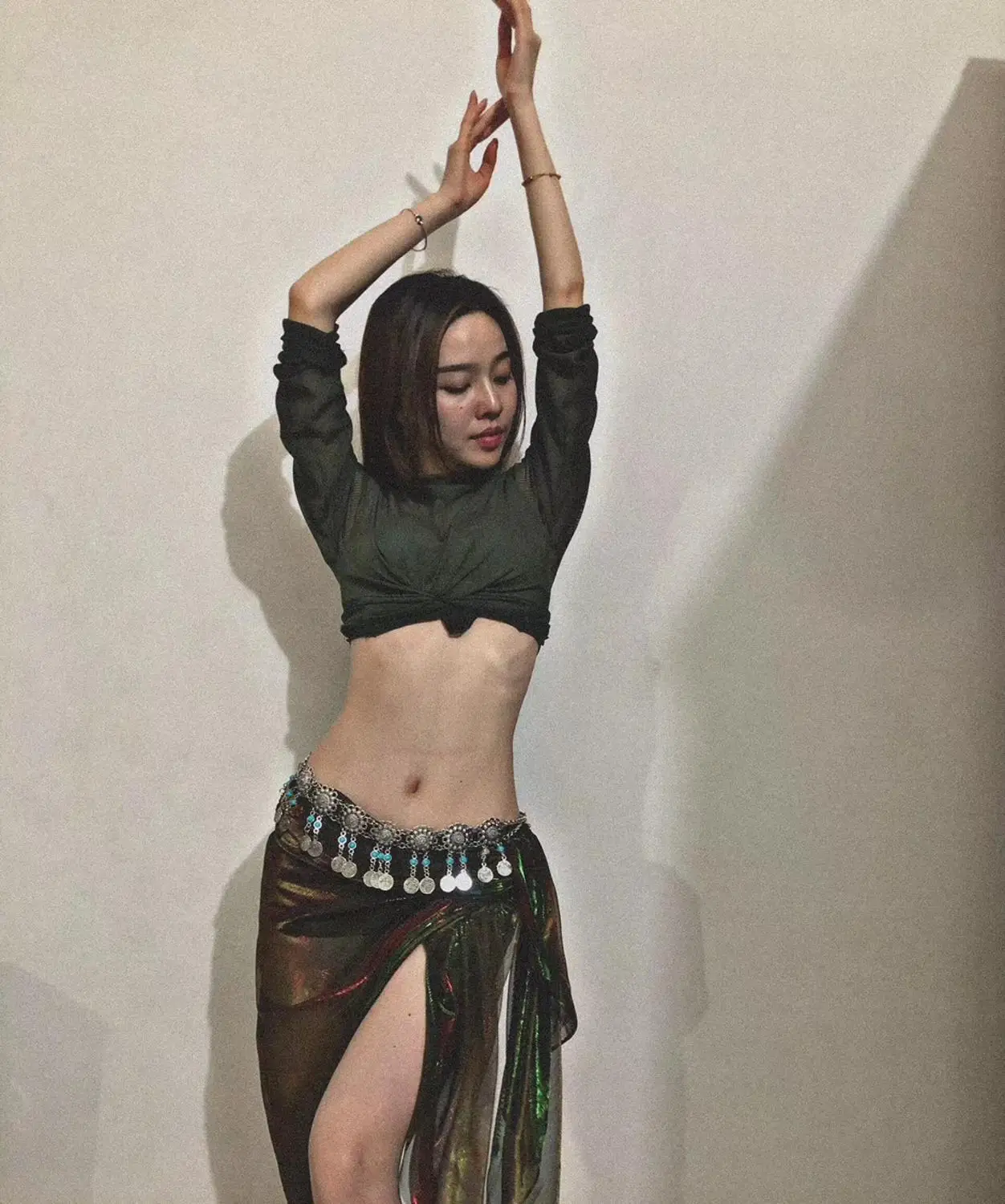 Цыганский цвет монета кисточкой Танец сексуальный живот цепочка для тела на