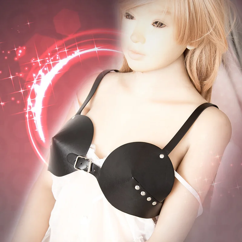 Пикантная обувь в стиле панк топа с полной чашкой и топ Бюстгальтер кожаный