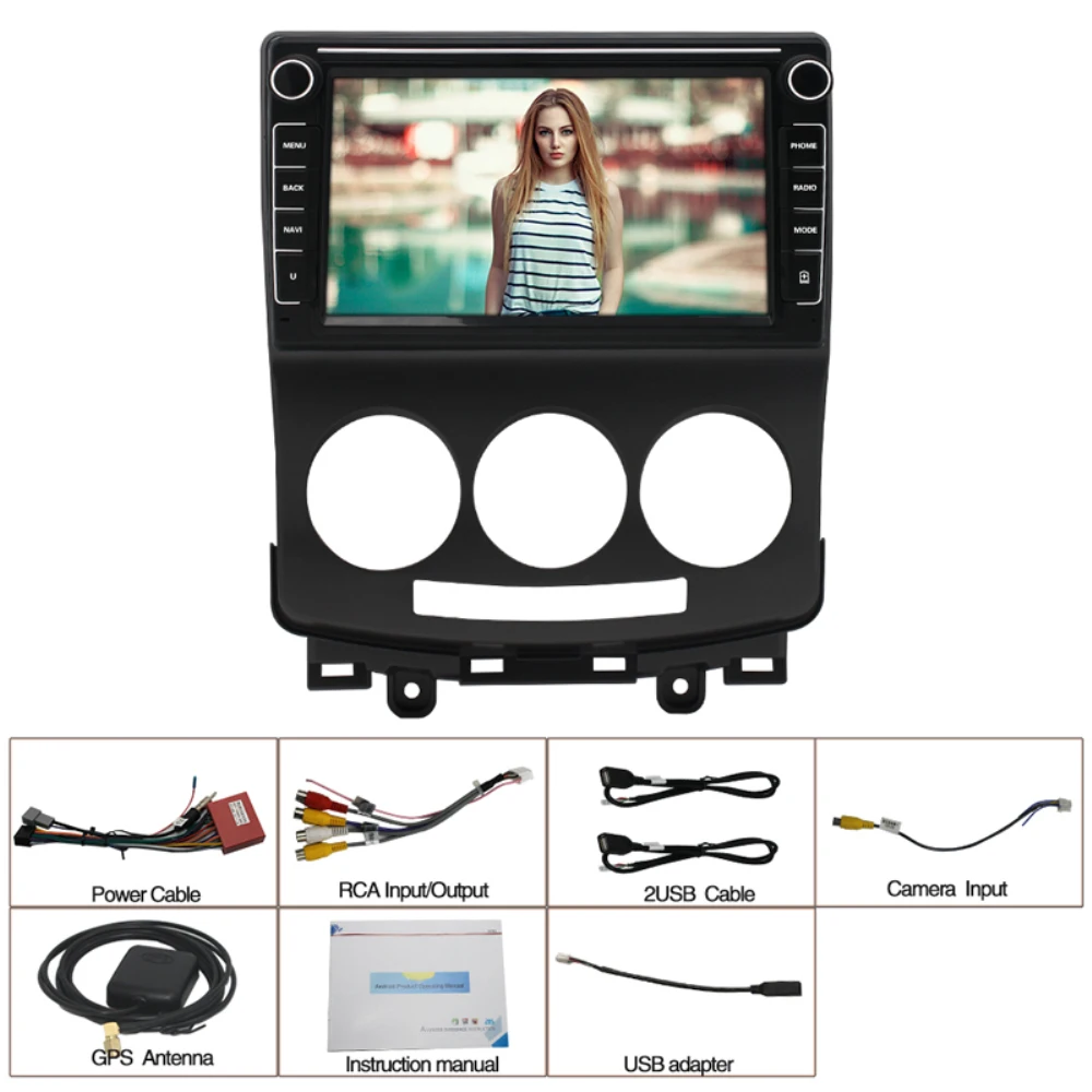 ISINBOX 8-дюймовый Android 10 0 автомобильная навигация подходит для 2008 ~ 2010 Mazda 5 плеер