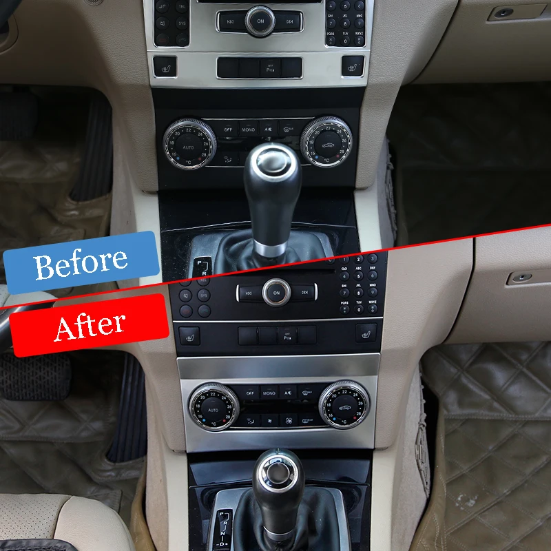 АБС ХРОМ для Mercedes benz GLK класс X204 2008-2012 Автомобильная центральная консоль