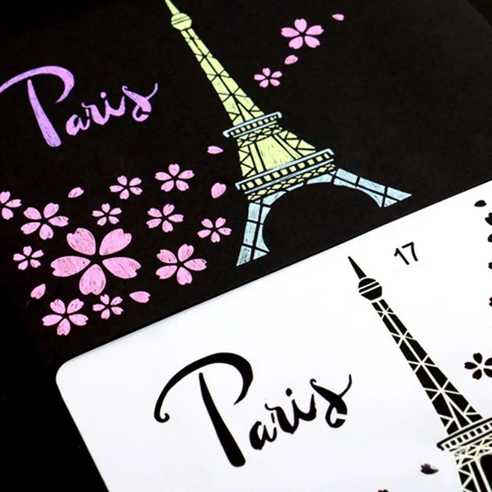 12 шт. разные стили пластиковые полые бабочки Цветочный Рисунок трафареты шаблоны