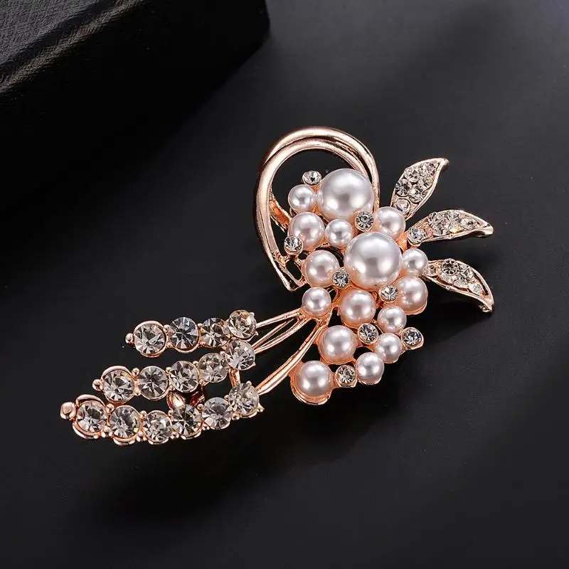 Модные Опал камень цветок брошь булавка женщины украшения для одежды Стразы |