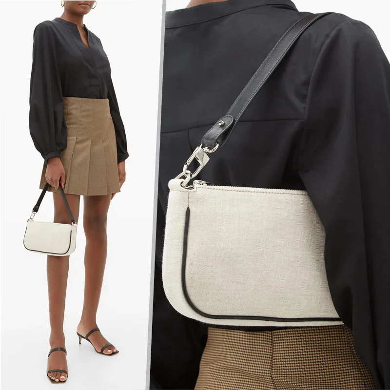 Льняная сумка на плечо с принтом Рэйчел осенняя нишевая дизайнерская сумки