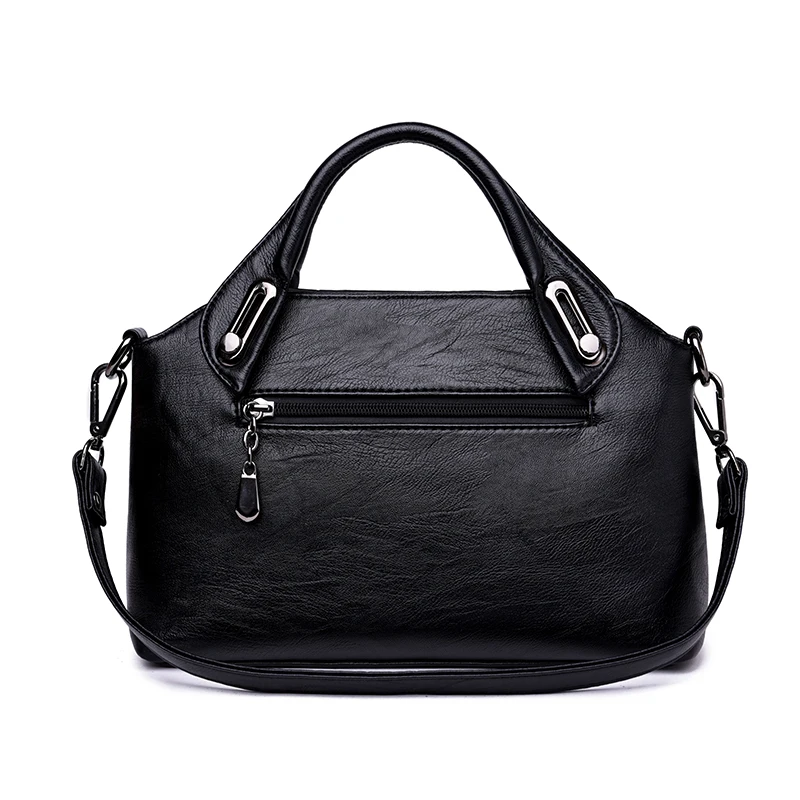 

2020 Women Leather Handbags Vintage Soft Leather Female Shoulder Bags High Quality Ladies Designer Brand Luxury Top-Handle Bags