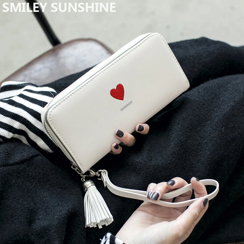 2020 милые большие женские кошельки и с ремешком держатель для карт женщин длинные