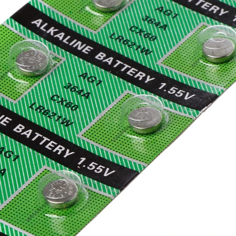 

10PCS Watch Battery AG1 1.55V 364 SR621SW LR621 621 LR60 CX60 Alkaline Button Coin Cell Batteries Drop Shipping