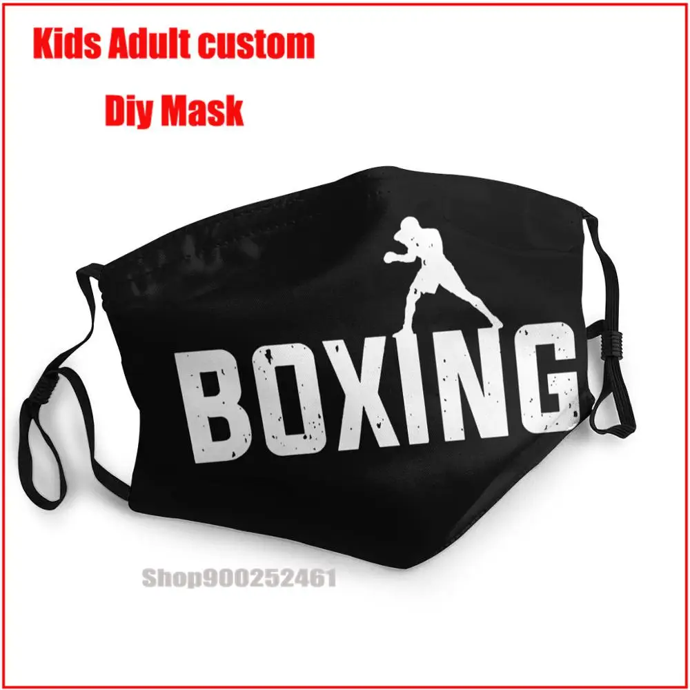 

The Boxing Fighter ALI Conor White DIY face mask fashion washable reusable face mask mascarillas de tela lavables con filtro
