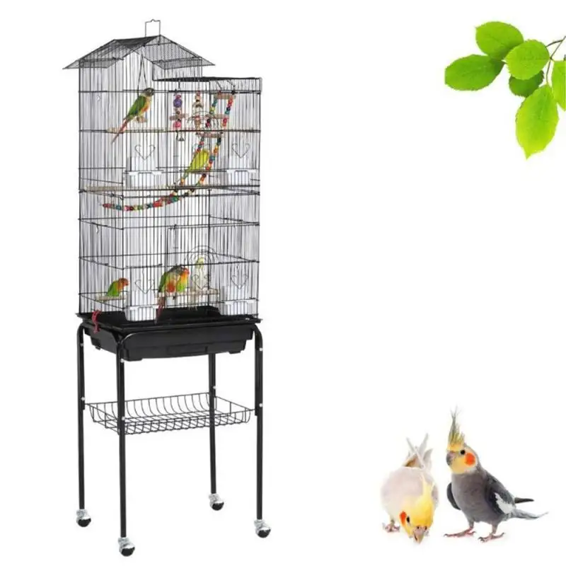 

Large Bird Cages For Parrots Parakeet Octopus Metal Birdhouse Heightened Breeding Cage Bird Kages Bird Nest Pigeon Supplies