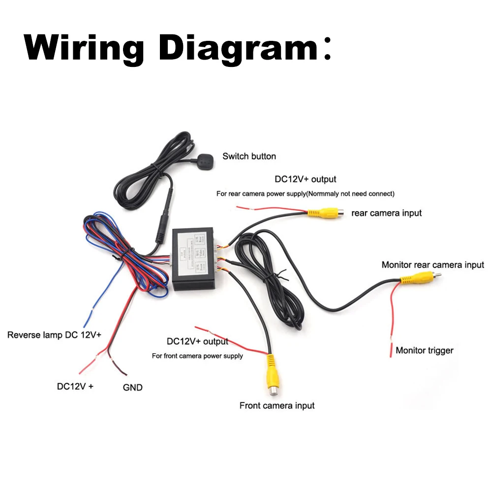 Автомобильный конвертер каналов для парковочной камеры переключатель