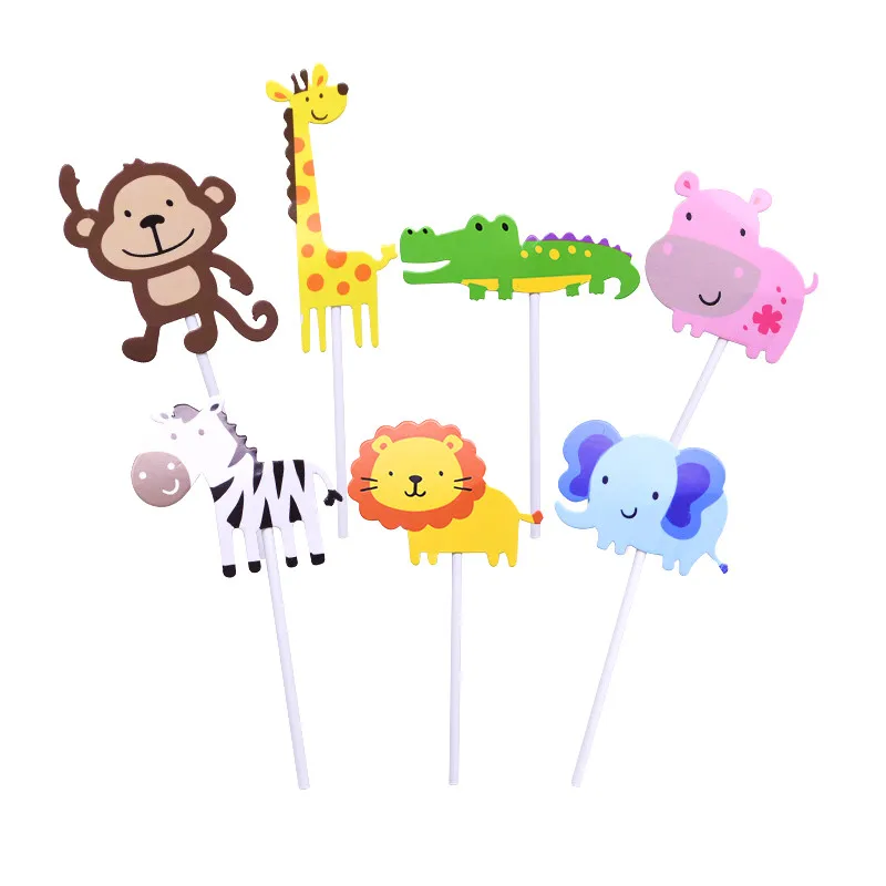 Джунгли принадлежности для тематической вечеринки мультфильм милый лев тигр