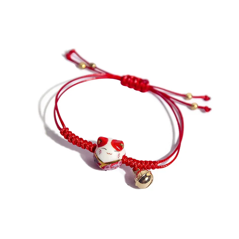 Женский Регулируемый браслет с подвеской Счастливый Кот | Украшения и аксессуары