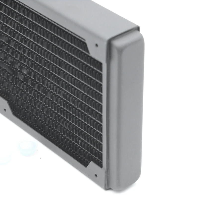 

FREEZEMOD TSRP-TW360 360mm Computer Water Cooling Copper Radiator 14 Flat Tube Single Layer Copper Fin for 12cm Fan