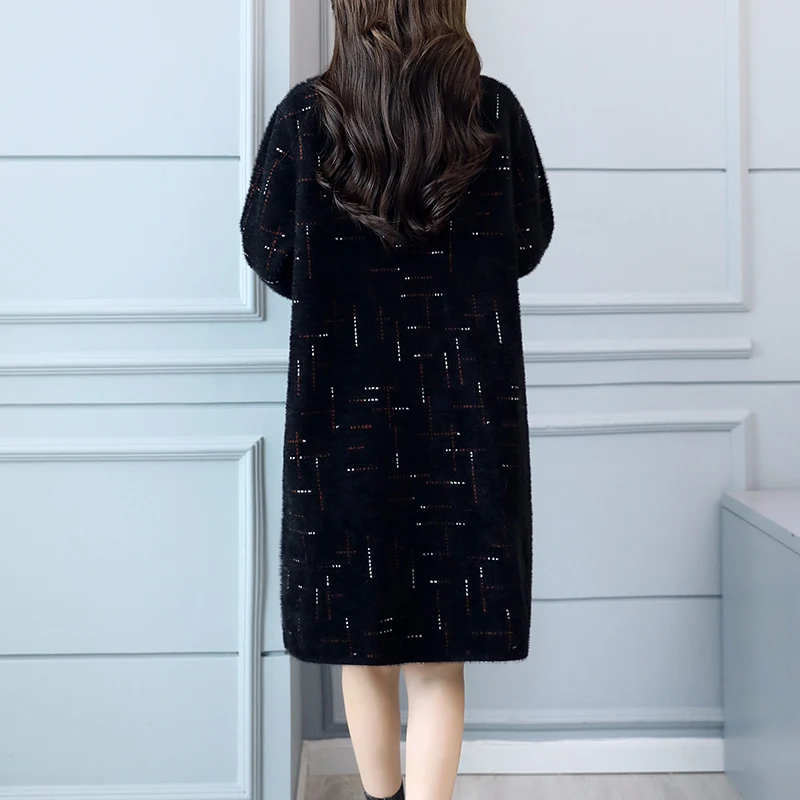 Пальто женское бархатное осенне-зимнее пальто 2019 новая Корейская версия