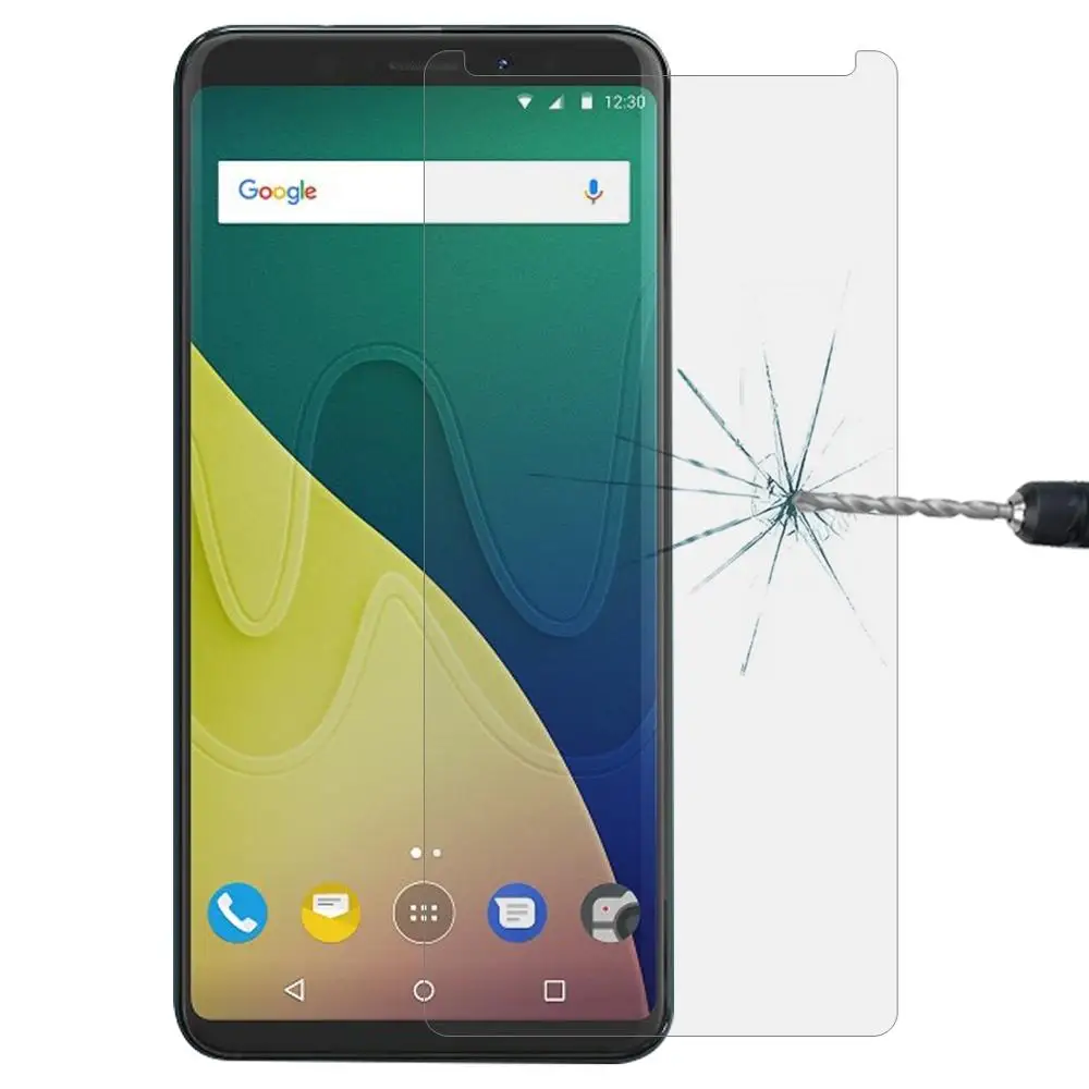 Для Wiko View XL 0 26 мм 9H твердость поверхности 2.5D закругленный край закаленное стекло