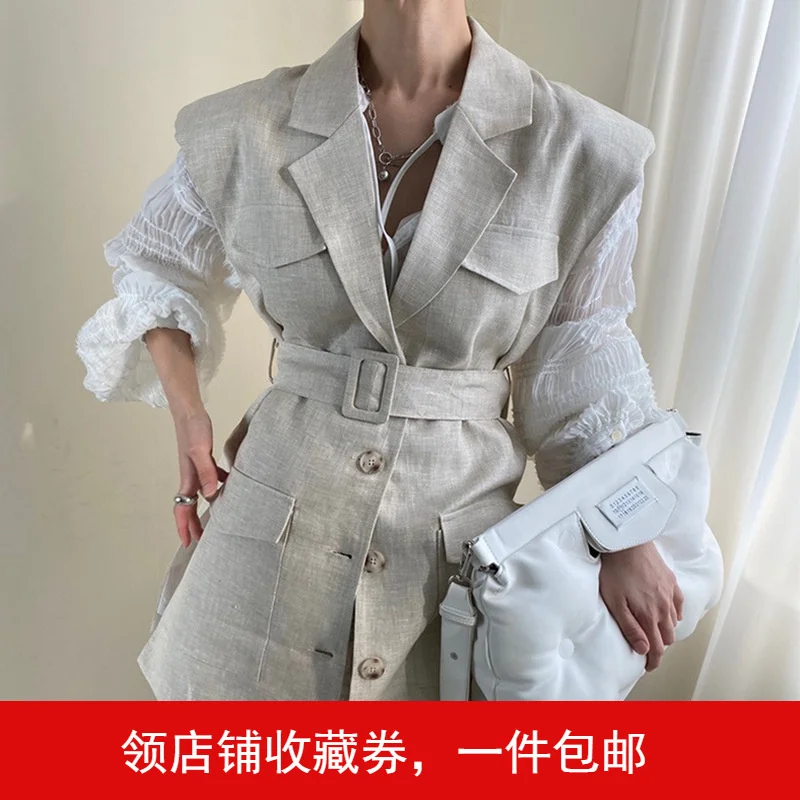 

family 2021 new spring women's the temperament suit dress vest