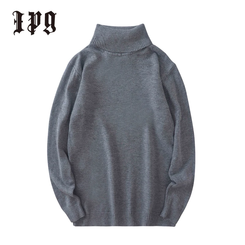 

Ipg 2020 New Fashion Men Knitted Pullover Turtleneck Sweater Casual Mens Cloth Knitwear Sweaters Fit Design Brand Man Tops Warm