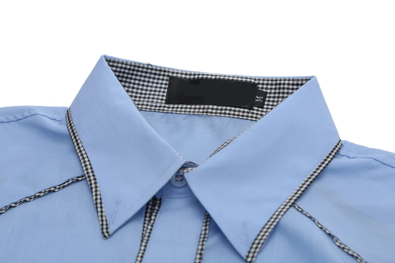 

Men's Stylish Plaid Patchwork Men's Slim Fit Long-sleeve Shirts