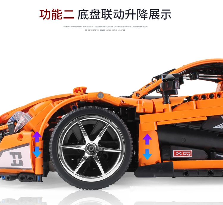 Новая модель супер гоночного автомобиля mlaren совместимая техника Voiture Moc-16015 IepinSet 20087 строительные блоки кирпичи игрушки подарок