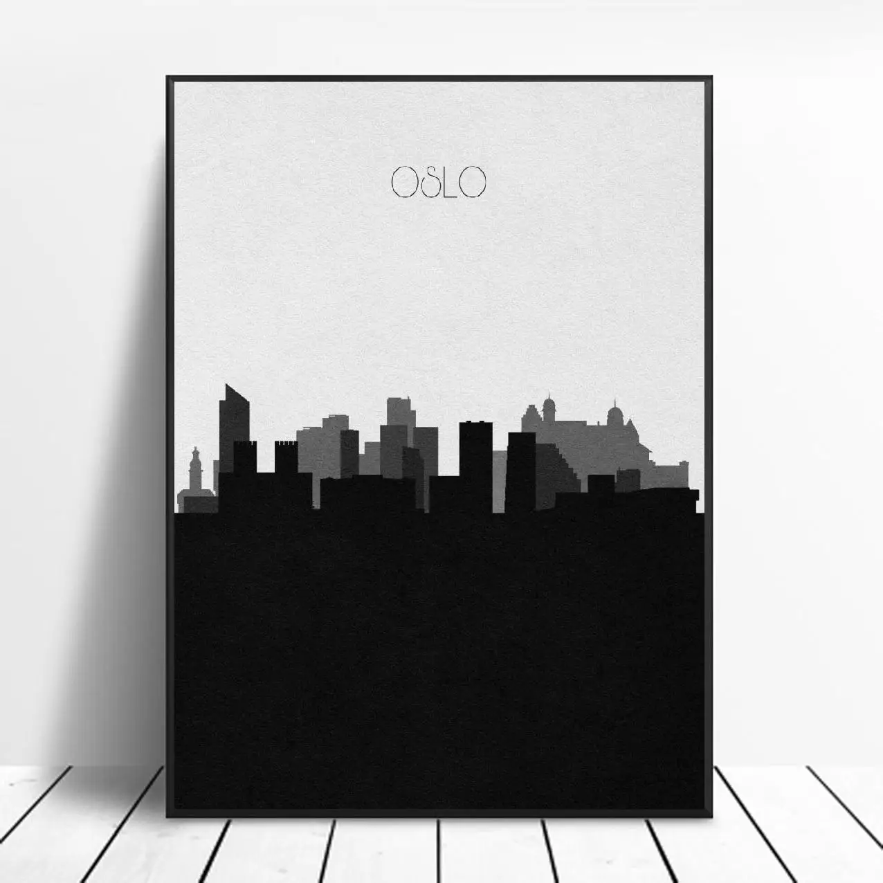 

Oslo Skyline Art Canvas Poster Prints Home Wall Decor Painting