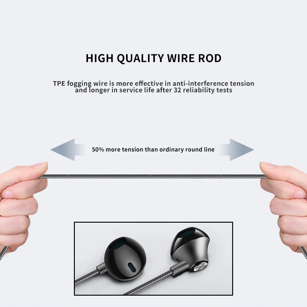 Эргономичные универсальные внутриканальные спортивные наушники с супербасами