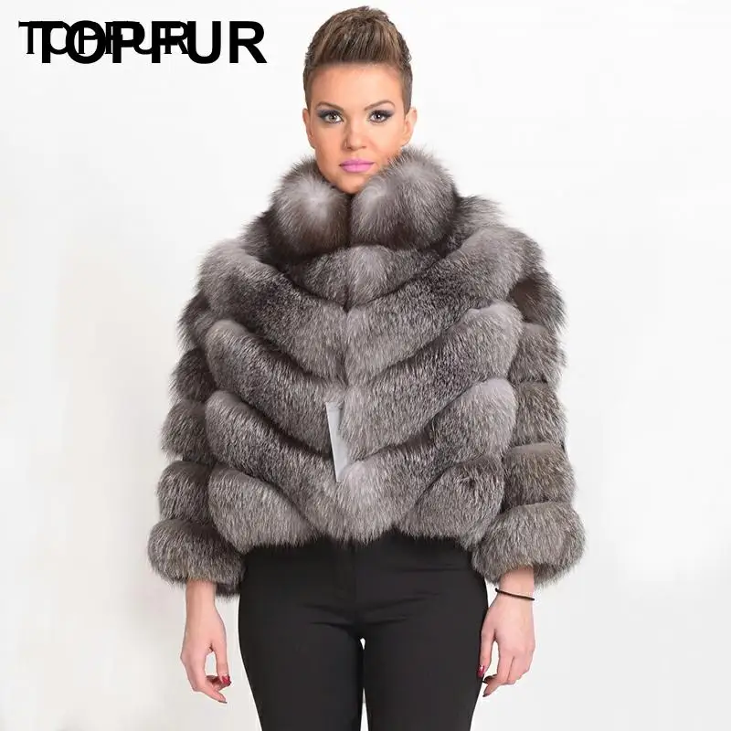 Женская меховая куртка с меховым воротником толстая теплая из натурального меха