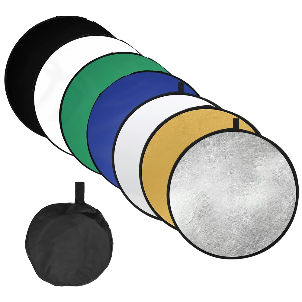

Отражатель света для фотосъемки 32 дюйма 7 в 1 складной многодисковый для студии полупрозрачный, серебристый, золотой, белый, черный, зеленый, ...