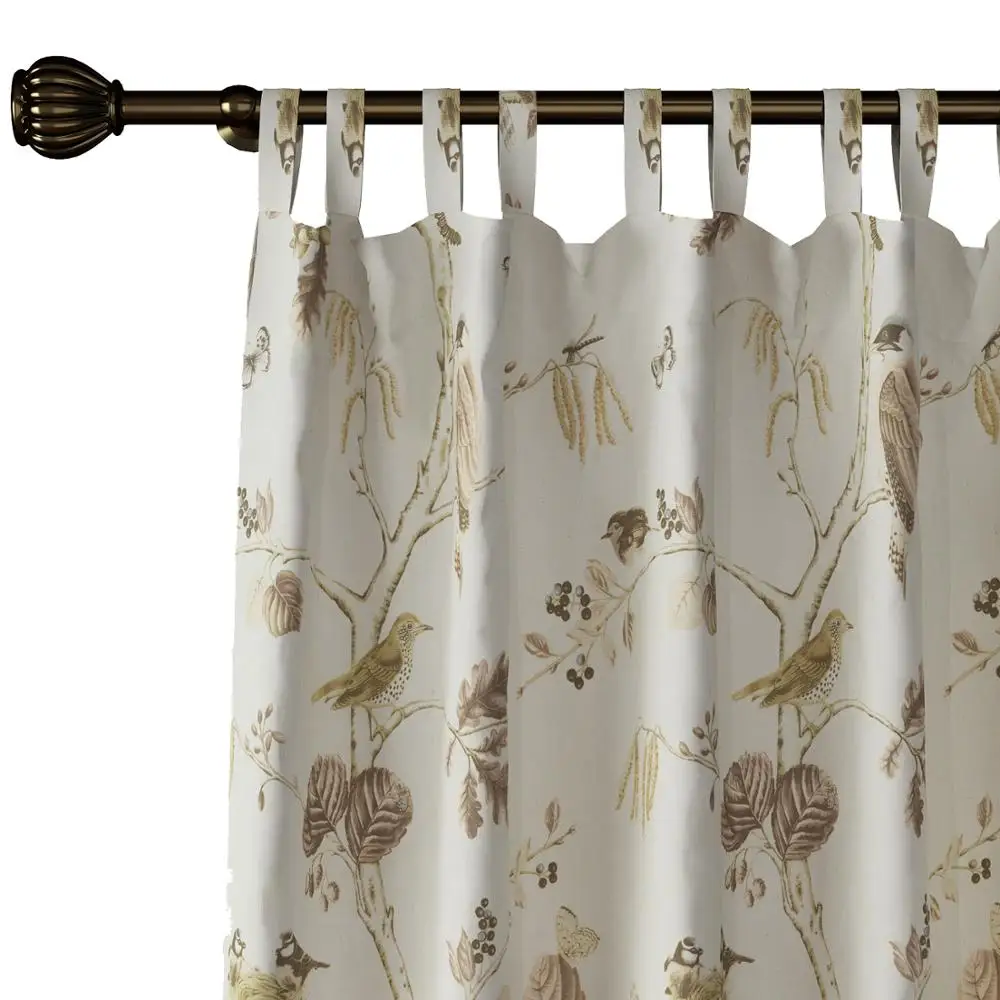 Занавеска для окон ChadMade Luna Tab верхняя драпировка из полиэстера с животными размер