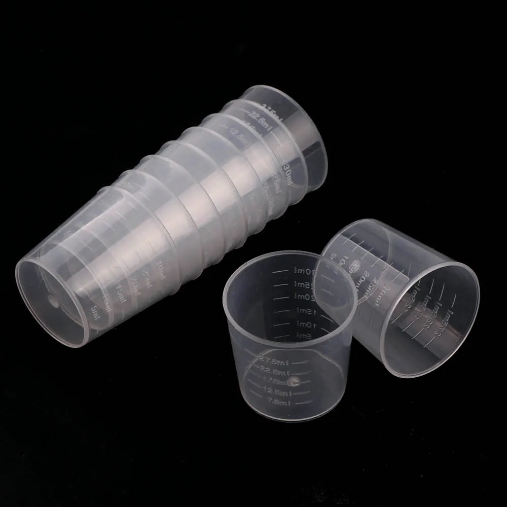 

100pcs 3ml Disposable Plastic Dropper Measuring Cup Transfer Scale Pipette Office Laboratory Experiment Uv Glue Professional