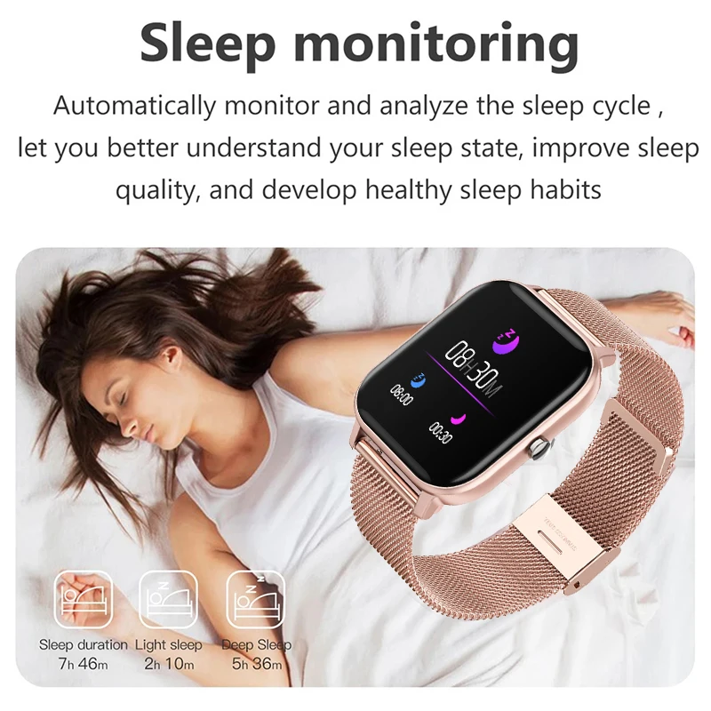 

2020 New P8 Color Screen Smart Watch Women men Full Touch Fitness Tracker Blood Pressure Smart Clock Women Smartwatch for Xiaomi