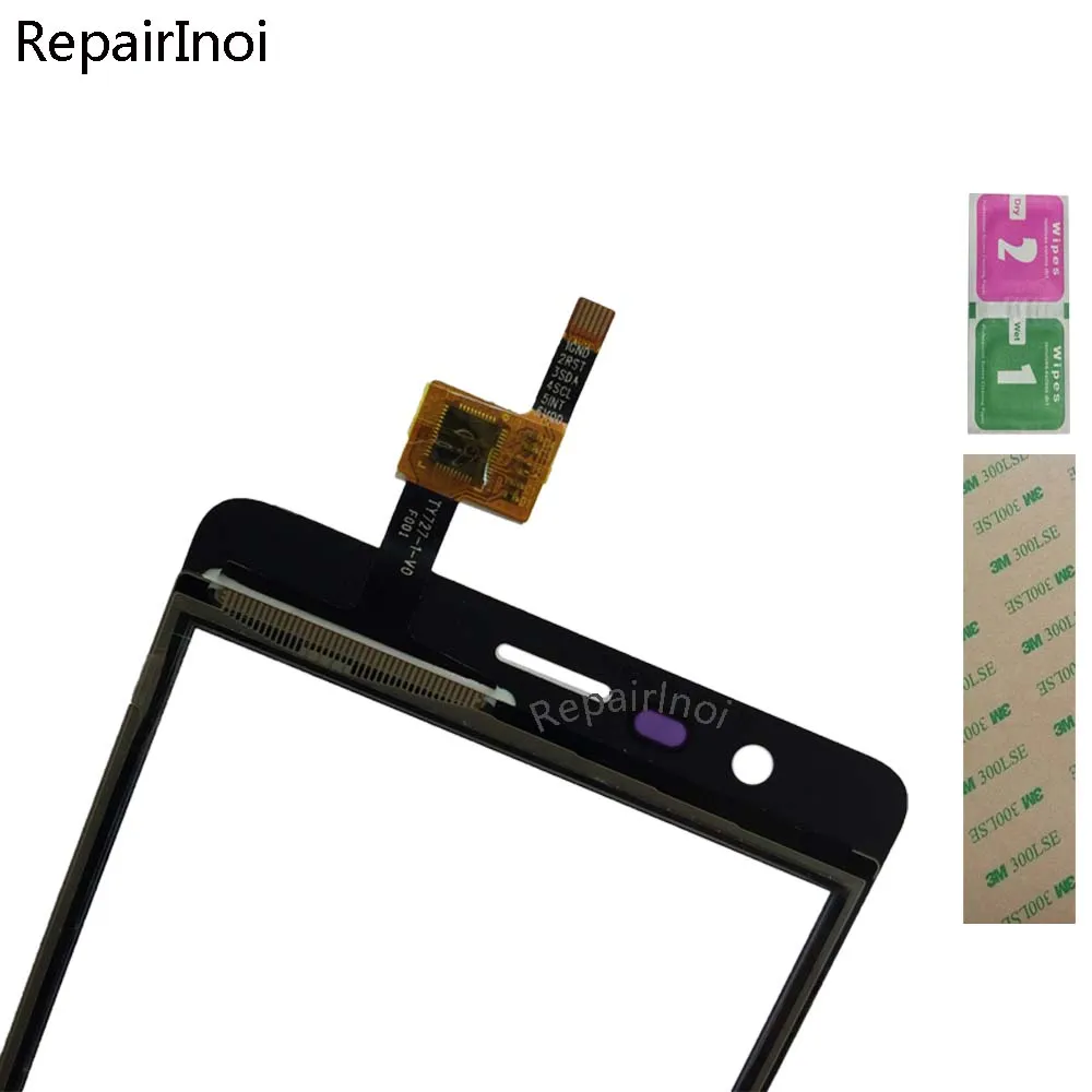 10pieceslot 5 5 mobile phone touch panel for lephone w7 touch screen digitizer repair parts front glass lens sensor free global shipping