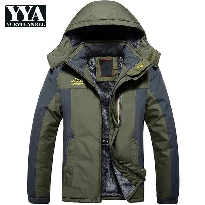 Зимняя Мужская Уличная флисовая куртка ветрозащитная теплая Толстая походная