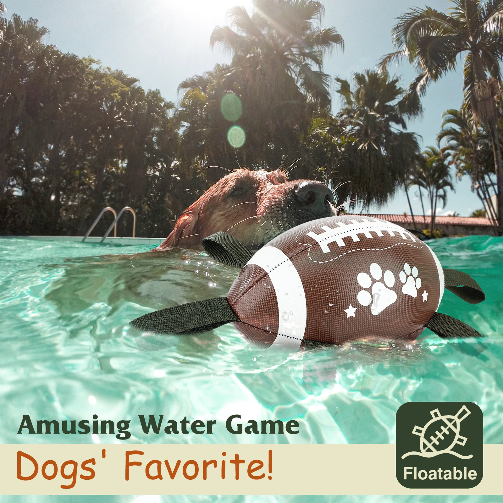 Игрушка мяч для собак игрушка забавная домашних животных водных с захватными