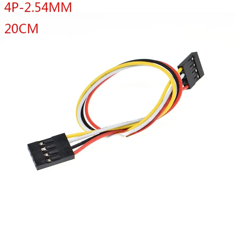 

10PCS 4PIN DUPONT LINE female to female PITCH 2.54MM 20CM double head 4P 4 pin JUMPER CABLE WIRE FOR PCB connector