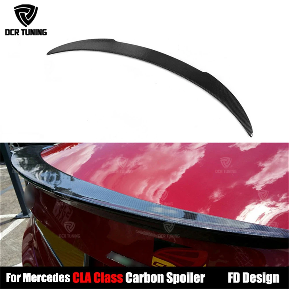 Стильный спойлер FD для Mercedes CLA Class W117 C117 CLA45 фотоэлемент из углеродного волокна 2013