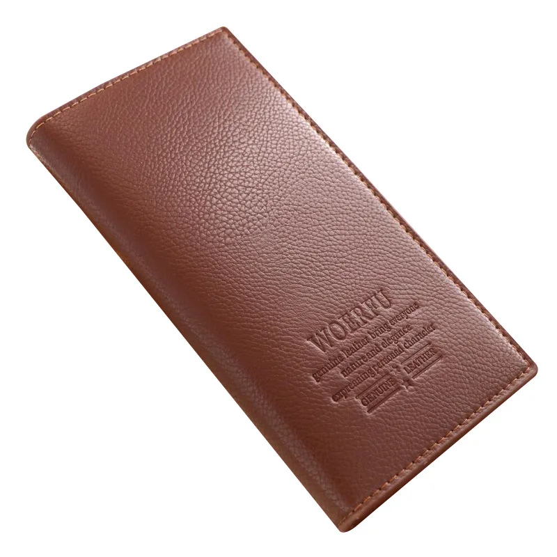 

New style men's long wallets, fashion soft leather card holder wallets, men's long business clutches, clutches